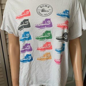 Gently used sneakers t-shirt